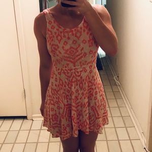 Hot pink leopard print sun dress